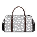 Rabbit And Cloud Pattern Print Duffle Bag