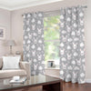 Rabbit And Cloud Pattern Print Extra Wide Grommet Curtains