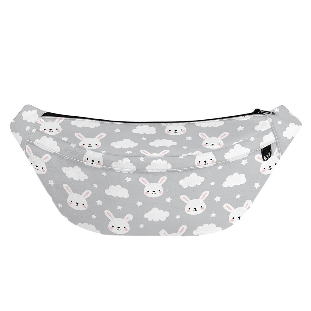 Rabbit And Cloud Pattern Print Fanny Pack