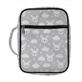 Rabbit And Cloud Pattern Print Front Pocket Bible Bag