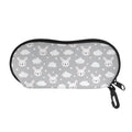 Rabbit And Cloud Pattern Print Glasses Case