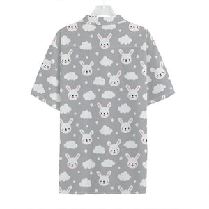 Rabbit And Cloud Pattern Print Hawaiian Shirt