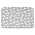 Rabbit And Cloud Pattern Print Indoor Door Mat