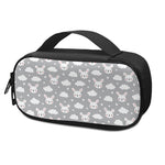 Rabbit And Cloud Pattern Print Insulin Cooler Travel Case