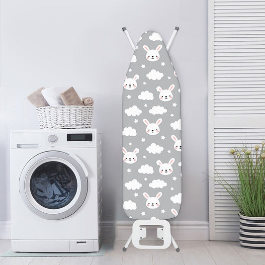 Rabbit And Cloud Pattern Print Ironing Board Cover
