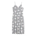 Rabbit And Cloud Pattern Print Jersey Midi Cami Dress