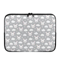 Rabbit And Cloud Pattern Print Laptop Sleeve