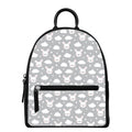 Rabbit And Cloud Pattern Print Leather Backpack