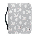 Rabbit And Cloud Pattern Print Leather Bible Cover