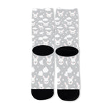 Rabbit And Cloud Pattern Print Long Socks