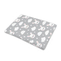 Rabbit And Cloud Pattern Print Pet Cooling Mat Cover