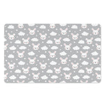 Rabbit And Cloud Pattern Print Polyester Doormat
