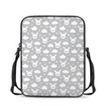Rabbit And Cloud Pattern Print Rectangular Crossbody Bag