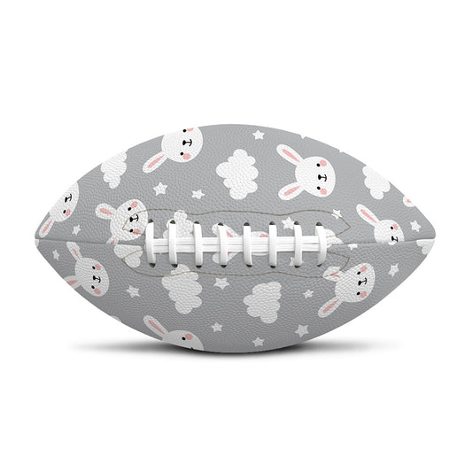 Rabbit And Cloud Pattern Print Rugby Ball