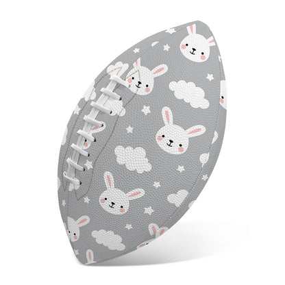 Rabbit And Cloud Pattern Print Rugby Ball