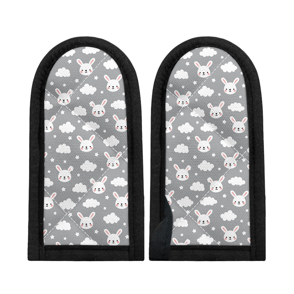 Rabbit And Cloud Pattern Print Skillet Handle Cover