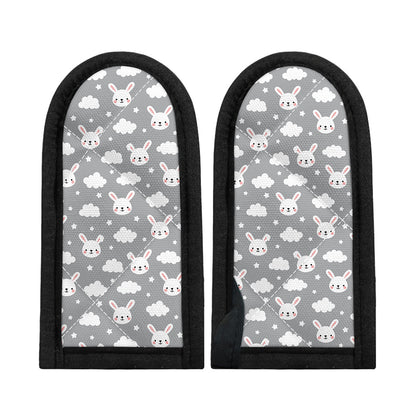 Rabbit And Cloud Pattern Print Skillet Handle Cover