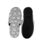 Rabbit And Cloud Pattern Print Slippers