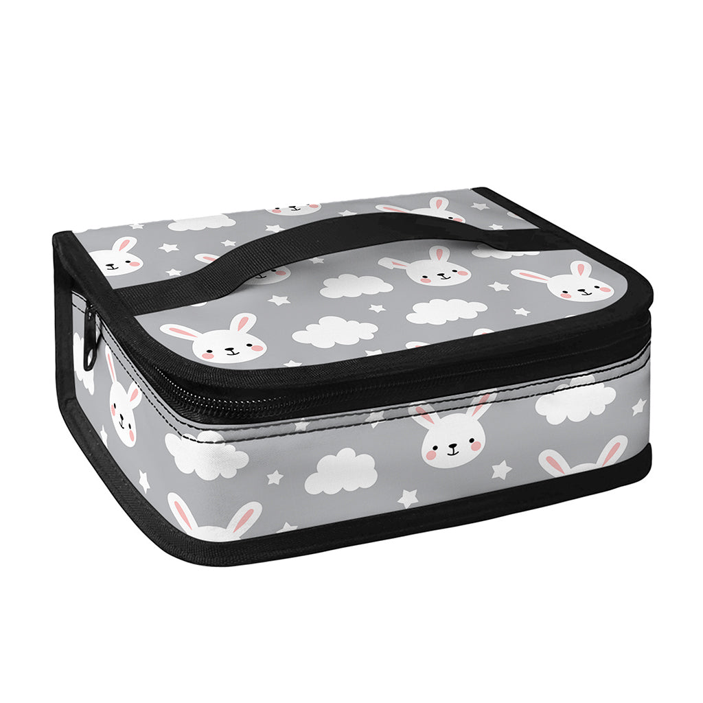 Rabbit And Cloud Pattern Print Small Lunch Bag