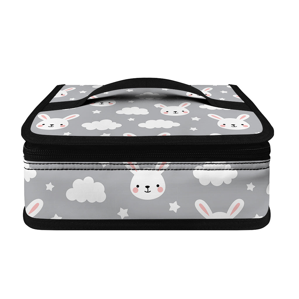 Rabbit And Cloud Pattern Print Small Lunch Bag