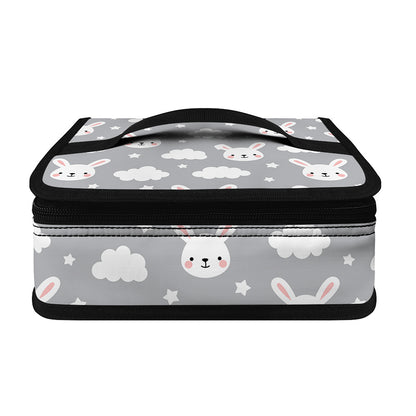 Rabbit And Cloud Pattern Print Small Lunch Bag