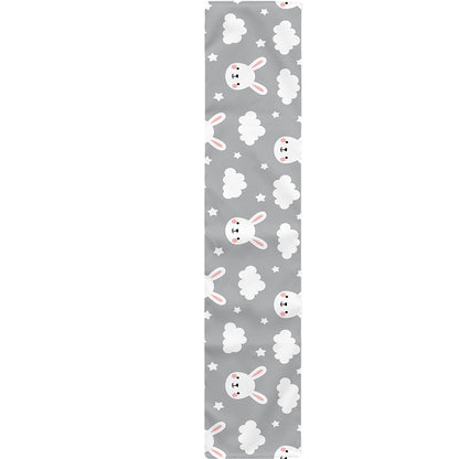 Rabbit And Cloud Pattern Print Table Runner