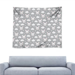 Rabbit And Cloud Pattern Print Tapestry