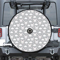 Rabbit And Cloud Pattern Print Tire Cover With Camera Hole