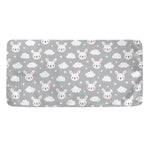 Rabbit And Cloud Pattern Print Towel