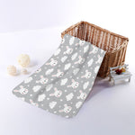 Rabbit And Cloud Pattern Print Towel
