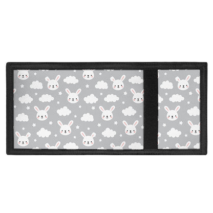 Rabbit And Cloud Pattern Print Trifold Wallet