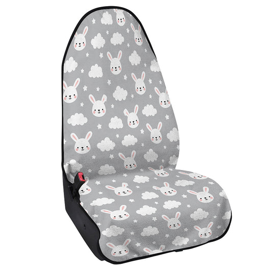 Rabbit And Cloud Pattern Print Waterproof Car Seat Cover