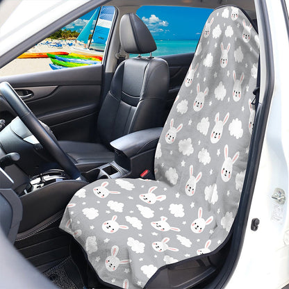 Rabbit And Cloud Pattern Print Waterproof Car Seat Cover