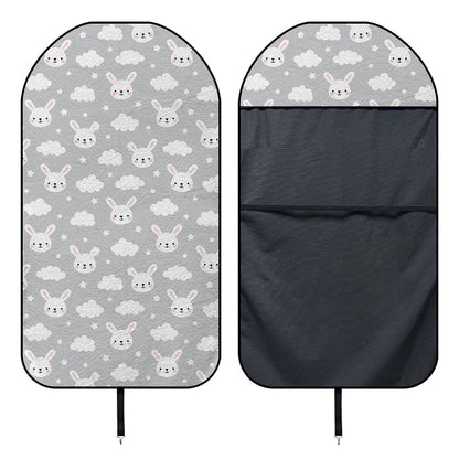 Rabbit And Cloud Pattern Print Waterproof Car Seat Cover