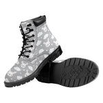 Rabbit And Cloud Pattern Print Work Boots