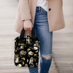 Raccoon And Banana Pattern Print Bible Tote Bag