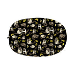 Raccoon And Banana Pattern Print Car Side Mirror Covers