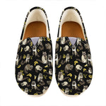 Raccoon And Banana Pattern Print Casual Shoes