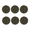 Raccoon And Banana Pattern Print Coaster Set