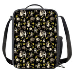 Raccoon And Banana Pattern Print Crossbody Lunch Bag