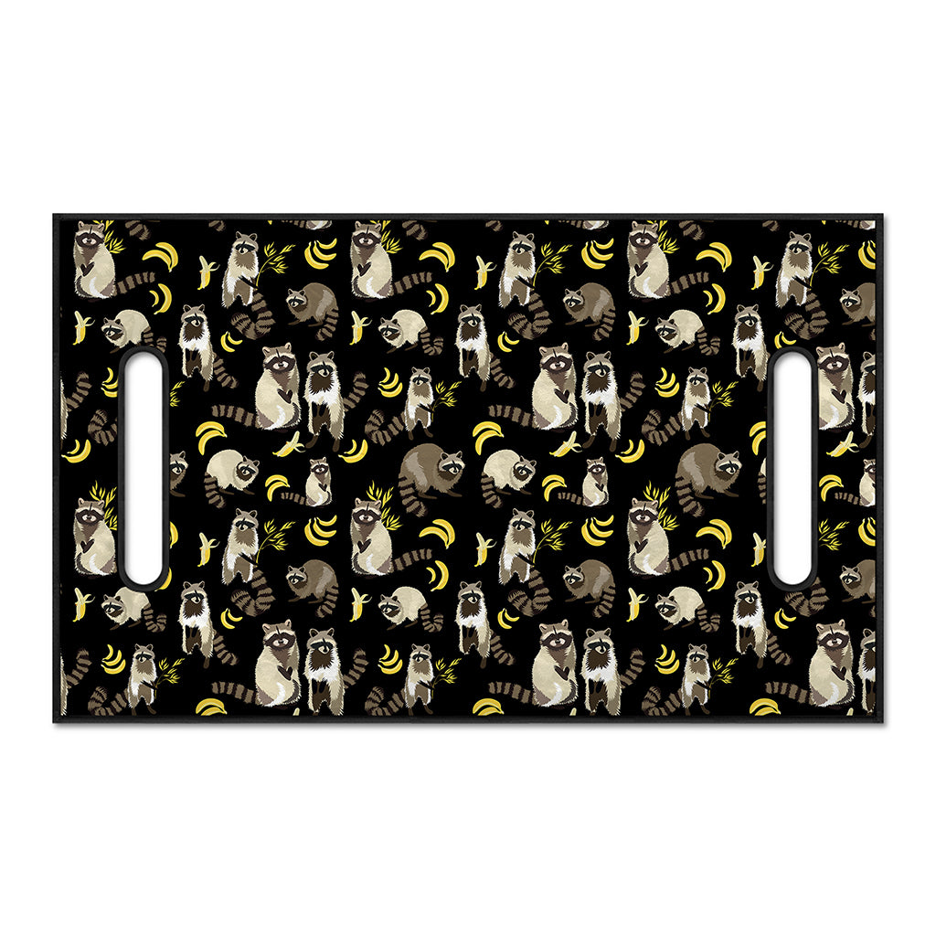 Raccoon And Banana Pattern Print Golf Cart Seat Cover