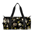Raccoon And Banana Pattern Print Gym Bag