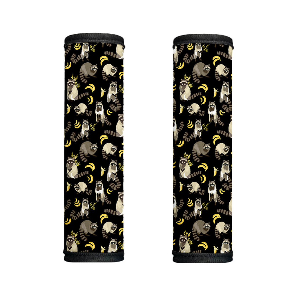 Raccoon And Banana Pattern Print Handle Covers