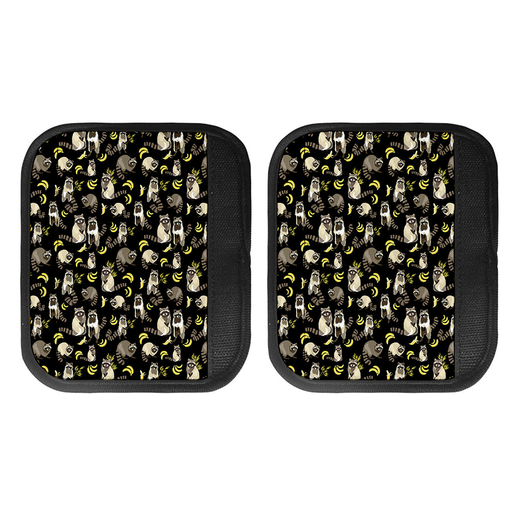 Raccoon And Banana Pattern Print Handle Covers