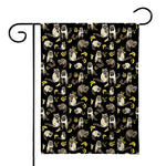 Raccoon And Banana Pattern Print House Flag