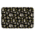 Raccoon And Banana Pattern Print Indoor Door Mat