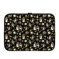 Raccoon And Banana Pattern Print Laptop Sleeve