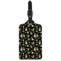 Raccoon And Banana Pattern Print Luggage Tag