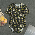 Raccoon And Banana Pattern Print Men's Bodysuit