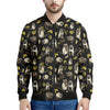 Raccoon And Banana Pattern Print Men's Bomber Jacket